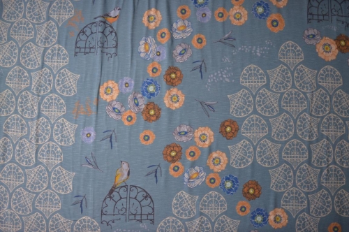 Viskosejersey "In the garden" by bienvenido colorido